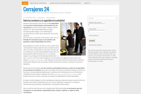 WordPress website example screenshot