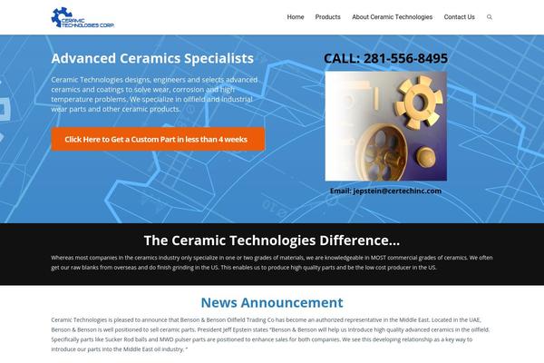 certechinc.com site used PB Theme