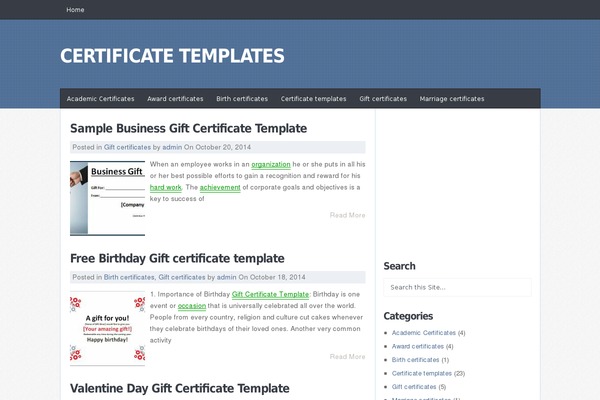 JustBlue theme site design template sample