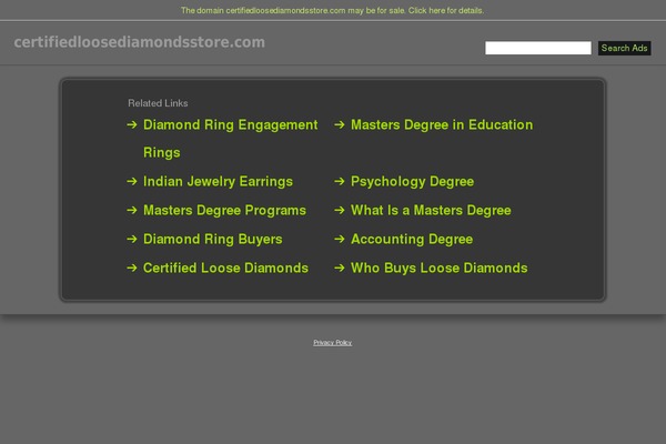 certifiedloosediamondsstore.com site used Blackywall