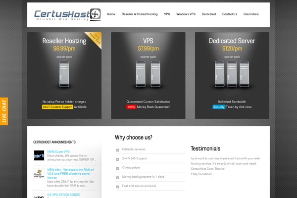 Hostme theme site design template sample