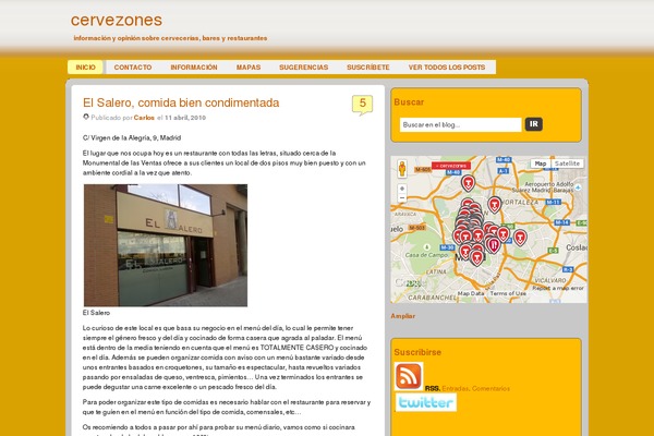 cervezones.com site used Wp_premium_es