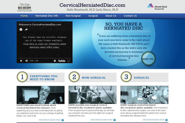 cervicalherniateddisc.com site used Cervical