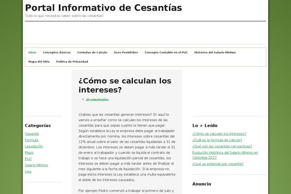 cesantias.co site used Cesantias