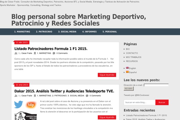 Site using WP Socializer plugin
