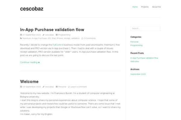 cescobaz.com site used Puro
