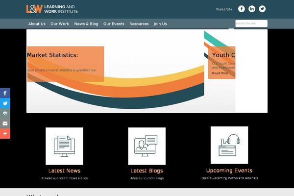 Learning theme site design template sample