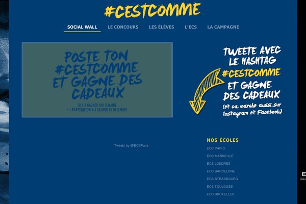 Ecs theme site design template sample