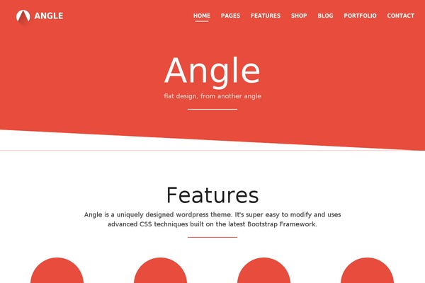 Angle theme site design template sample