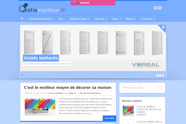 cestlemeilleur.fr site used Swagger Child Theme