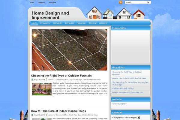 Sweethome theme site design template sample