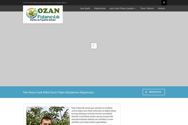 Vestige theme site design template sample