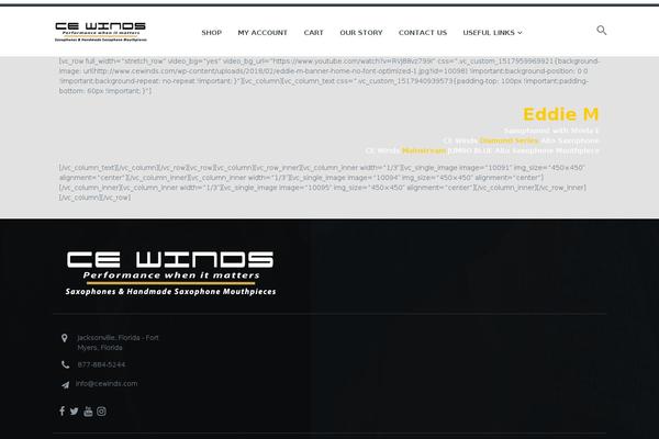 Storefront theme site design template sample
