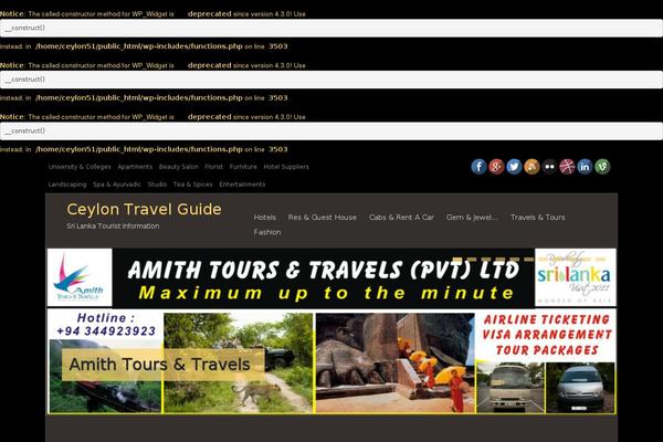 ceylontravelguide.com site used Paraxe-pro