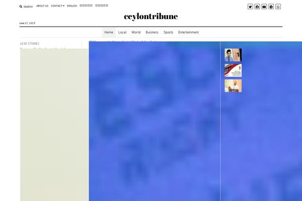 Mission News theme site design template sample