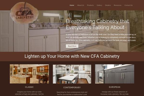 cfacabinetry.com site used Prana