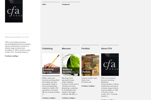 cfamarketing.co.uk site used Thecolumnist