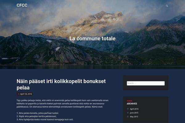 Identity theme site design template sample