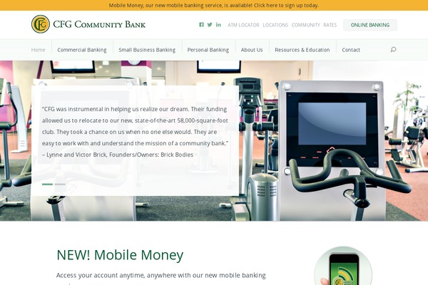 cfgcommunitybank.com site used Cfg