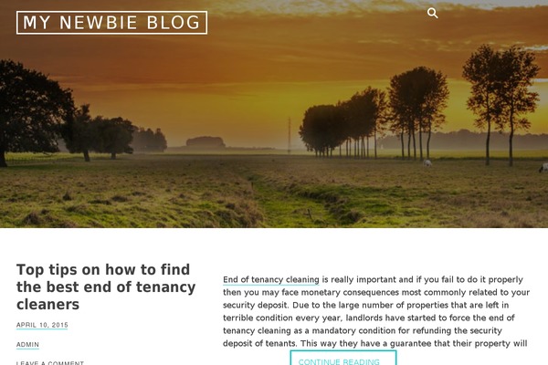 Radium theme site design template sample