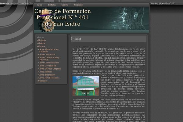 WordPress website example screenshot