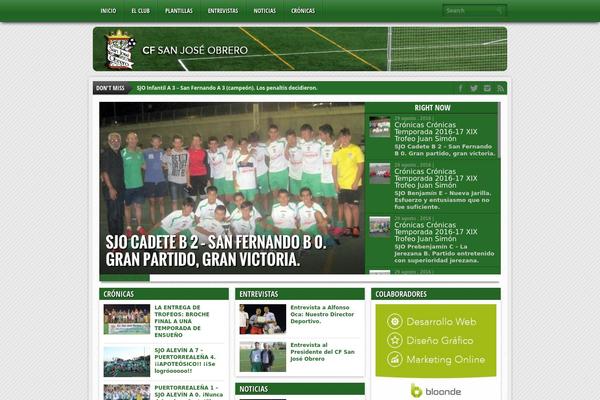 Gameday theme site design template sample