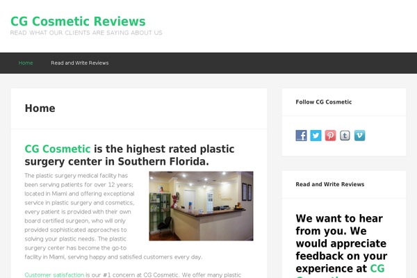 cgcosmeticreviews.com site used Enterprise Pro