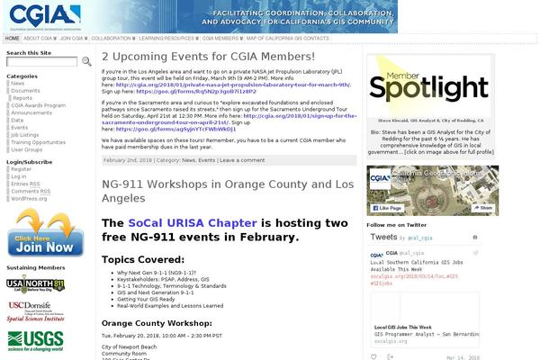 Site using WP Geo plugin