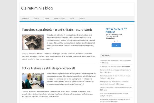 Iconic One theme site design template sample