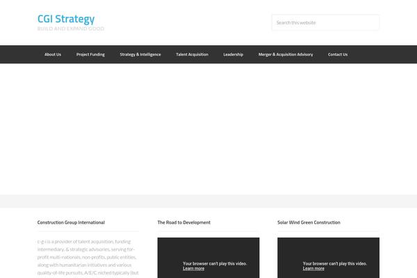 Enterprise Pro theme site design template sample