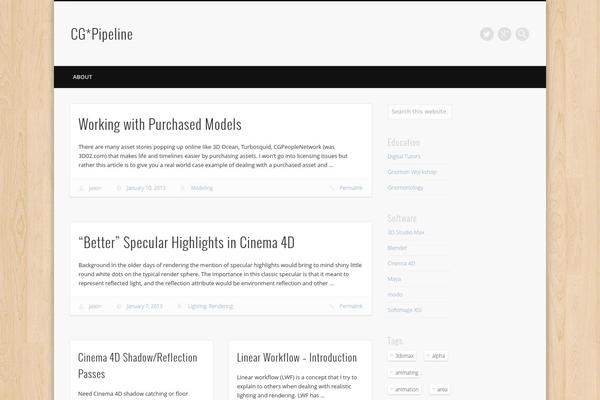 Pinboard theme site design template sample