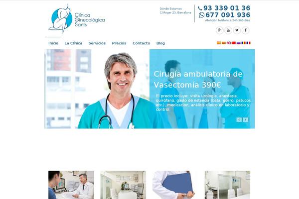 Medical Doctor theme site design template sample