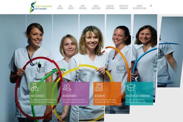 ch-sud-francilien.fr site used Nadeawp