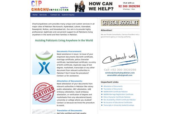 chachuinpakistan.com site used Cip
