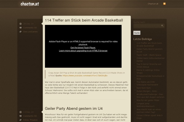 WordPress website example screenshot