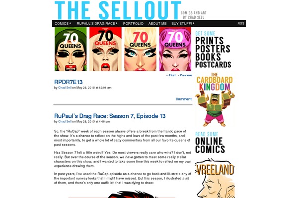 ComicPress theme site design template sample