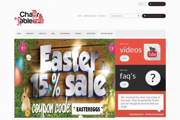 Tesseract theme site design template sample