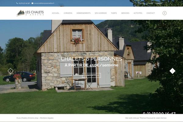 Holiday theme site design template sample