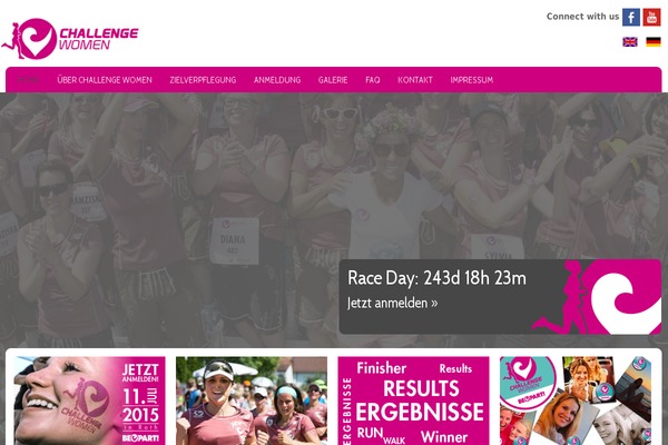 Challenge theme site design template sample