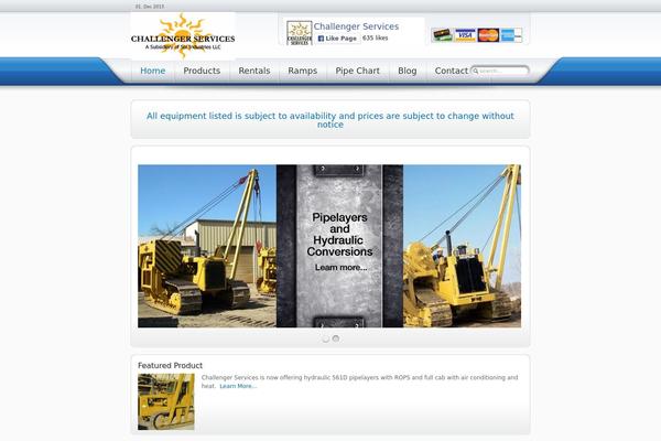challengerservices.com site used Yoo_flux_wp