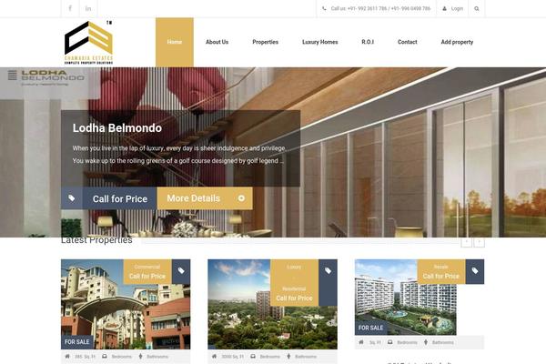 Homeland theme site design template sample