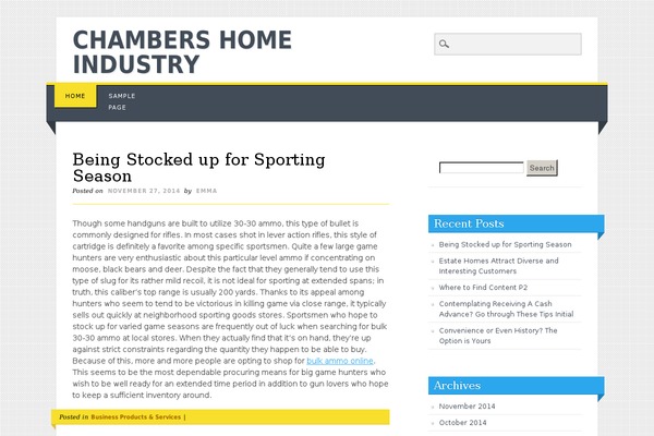 Snowblind theme site design template sample