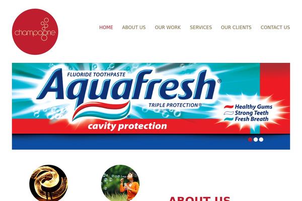 champagne theme websites examples