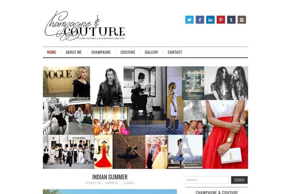 Fashionistas theme site design template sample