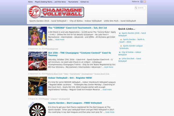 Voyage theme site design template sample