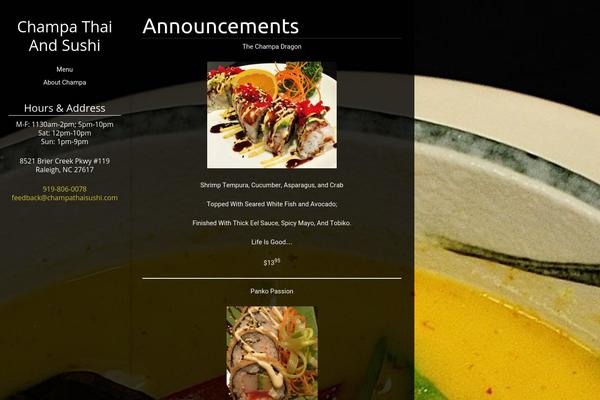Umami theme site design template sample