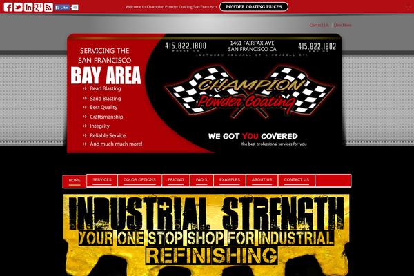 Balance theme site design template sample