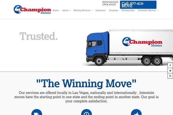 Champion theme site design template sample