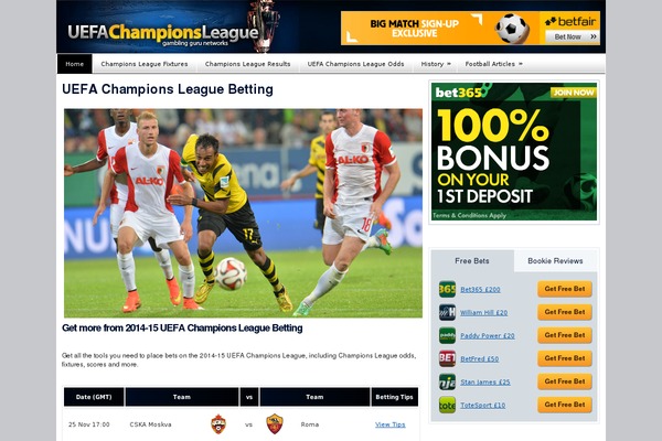 wh-football theme websites examples