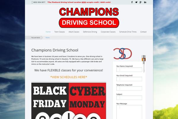 Drivingschool theme site design template sample